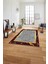 Baskılı Mermer Çerçeveli Modern Kaymaz Yıkanabilir Yolluk Mutfak Salon Halısı, Mermer-67-Bordo, 1