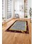 Baskılı Mermer Çerçeveli Modern Kaymaz Yıkanabilir Yolluk Mutfak Salon Halısı, Mermer-67-Bordo, 4