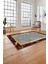 Baskılı Mermer Çerçeveli Modern Kaymaz Yıkanabilir Yolluk Mutfak Salon Halısı, Mermer-67-Bordo, 5