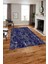 Dijital Baskılı Mermer Zemin Sade Kaymaz Yıkanabilir Yolluk Mutfak Salon Halısı, Mermer-54-Lacivert, 2