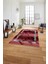 Baskılı Mermer Çerçeveli Model Kaymaz Yıkanabilir Yolluk Mutfak Salon Halısı, Mermer-48-Bordo, 1