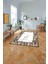 Baskılı Mermer Çerçeve Modern Sade Kaymaz Yıkanabilir Yolluk Mutfak Salon Halısı, Mermer-71-Kahve, 3