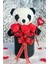 Premium Özel Hediye Kutusunda 35 cm Sevimli Panda ve 3 Adet Kırmızı Peluş Minik Ayıcık Buketi 3