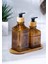 Louvre Bambu Standlı 2'li Sıvı Sabunluk - 500 ml 1