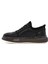 Erkek Siyah Kalın Tabanlı Bağcıklı Deri Sneaker 25SFD691418 2