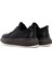 Erkek Siyah Kalın Tabanlı Bağcıklı Deri Sneaker 25SFD691418 5