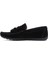 Erkek Siyah Püsküllü Süet Deri Casual Loafer 25SFD754610 2