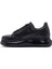 Erkek Siyah Bağcıklı Kalın Tabanlı Deri Sneaker 25SFD680018 2