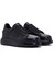 Erkek Siyah Bağcıklı Kalın Tabanlı Deri Sneaker 25SFD680018 3