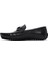 Erkek Siyah Tokalı Deri Loafer 25SFD6706FT 2