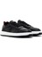 Erkek Siyah Bağcıklı Deri Sneaker 25SFD707018 3