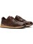 Erkek Kahverengi Bağcıklı Deri Casual Sneaker 25SFD610014 3