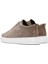 Erkek Vizon Bağcıklı Süet Deri Sneaker 25SFD752110 5