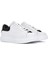 Erkek Beyaz Bağcıklı Kalın Tabanlı Deri Sneaker 25SFD752218 3