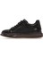 Erkek Siyah Kalın Tabanlı Bağcıklı Deri Sneaker 25SFD690718 2