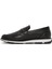 Erkek Siyah Deri Casual Loafer 25SFD680618 2