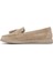 Kadın Bej Süet Deri Comfort Loafer 25SFD152010 2