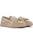 Kadın Bej Süet Deri Comfort Loafer 25SFD152010 3