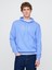 Erkek Mavi Gap Logo Fransız Havlu Kumaş Sweatshirt 1