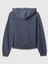 Kadın Koyu Mavi Relaxed Gap Logo Fleece Sweatshirt 2
