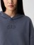 Kadın Koyu Mavi Relaxed Gap Logo Fleece Sweatshirt 4