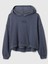 Kadın Koyu Mavi Relaxed Gap Logo Fleece Sweatshirt 3