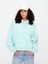 Kadın Açık Mavi Relaxed Gap Logo Fleece Sweatshirt 1