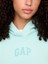 Kadın Açık Mavi Relaxed Gap Logo Fleece Sweatshirt 3