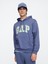 Erkek Mavi Gap Logo Fransız Havlu Kumaş Sweatshirt 1