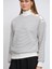 Omuzda Kalp Düğmeli Sweatshirt 3