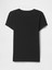 Kadın Siyah Modern Rib Crop T-Shirt 2