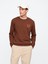 Erkek Kahverengi Gap Logo Fleece Sweatshirt 1