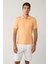 Erkek Açık Turuncu %100 Pamuk 3 Düğmeli Jakarlı Polo Yaka T-shirt A41y1354 1