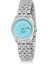 Mercan Takvimli Kadın Kol Saati Zirkon Taşlı Yuvarlak Bileklik Kombin Gümüş Mavi Renk PL-1519B7 5