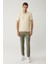 Erkek Bej %100 Pamuk 3 Düğmeli Jakarlı Polo Yaka T-shirt A41y1147 5