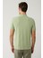 Erkek Haki %100 Pamuk 3 Düğmeli Jakarlı Polo Yaka T-shirt A41y1147 4
