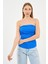 Alexandergardi Yırtmaçlı Straplez Bluz (B24-00226) 4