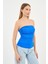 Alexandergardi Yırtmaçlı Straplez Bluz (B24-00226) 5