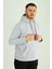 Tmb 3 Ip Şardonlu Kapşonlu Sweat 24 Açık Gri 2