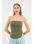 Alexandergardi Yırtmaçlı Straplez Bluz (B24-00226) 1