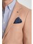 Fevual Erkek Bej Mono Yaka Diagonal Desenli Slim Fit Blazer Spor Ceket 2