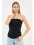 Alexandergardi Yırtmaçlı Straplez Bluz (B24-00226) 3