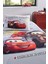Cars On The Road Tek Kişilik Disney Lisanslı Lastikli Fitted Çarşaf Kapitone Çocuk Nevresim Takımı 2