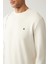 Erkek Ekru Bisiklet Yaka Baskılı Soft Touch Sweatshirt A41y1224 2