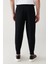 Erkek Siyah Smyrna Baggy Fit Pantolon Klasik Bel Pileli Örme A41y3075 5