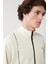 Erkek Ekru Dik Yaka Baskılı Soft Touch Baskılı Sweatshirt A41y1225 5