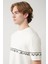 Erkek Beyaz Baskılı Bisiklet Yaka Soft Touch T-shirt A41y1329 2