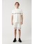 Erkek Beyaz Baskılı Bisiklet Yaka Soft Touch T-shirt A41y1329 5