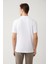 Erkek Beyaz Kıvrılmaz Polo Yaka %100 Pamuk Basic Regular Fit T-Shirt B001032 1