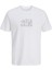 Jack&jones Dynamic Branding Crew Neck Erkek Beyaz Yuvarlak Yaka Tişört 1
